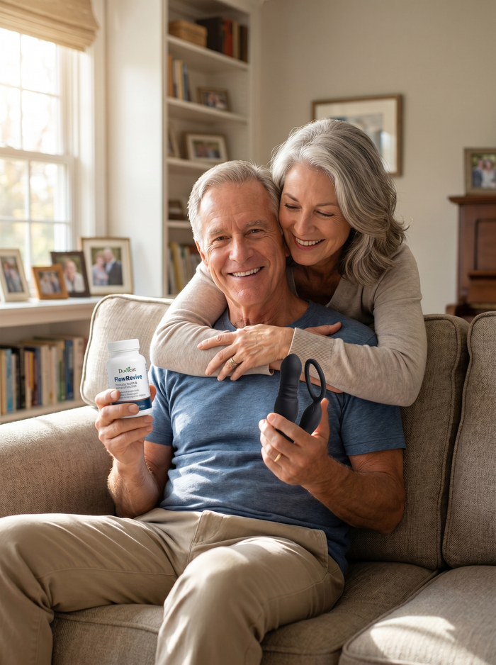 Happy older couple